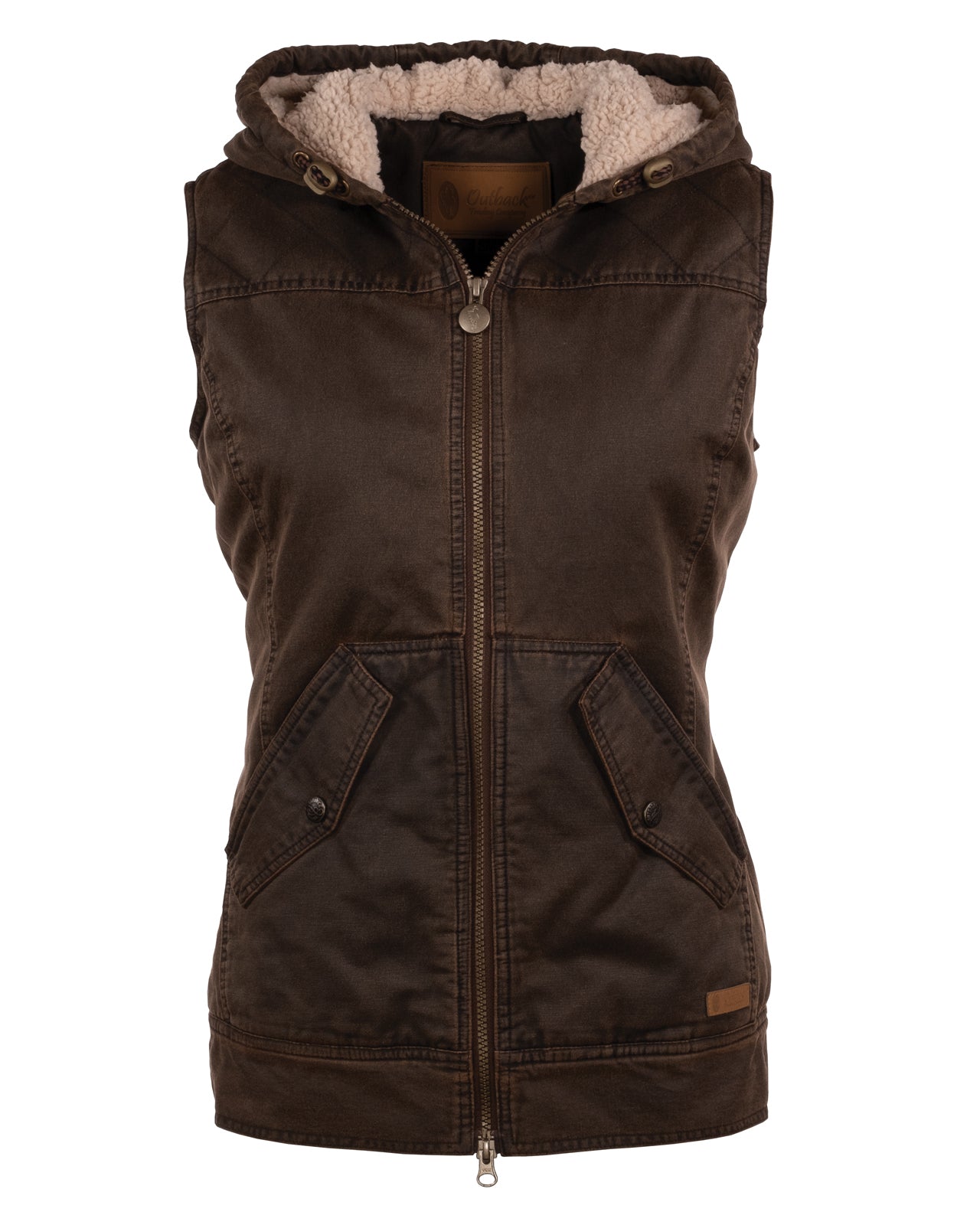 Outback Trading Womens Heidi Vest (29678) Brown 