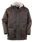 Outback Trading Mens Nolan Oilskin Jacket (29739) Brown [GD]