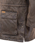 Outback Trading Mens Nolan Oilskin Jacket (29739) Brown [GD]