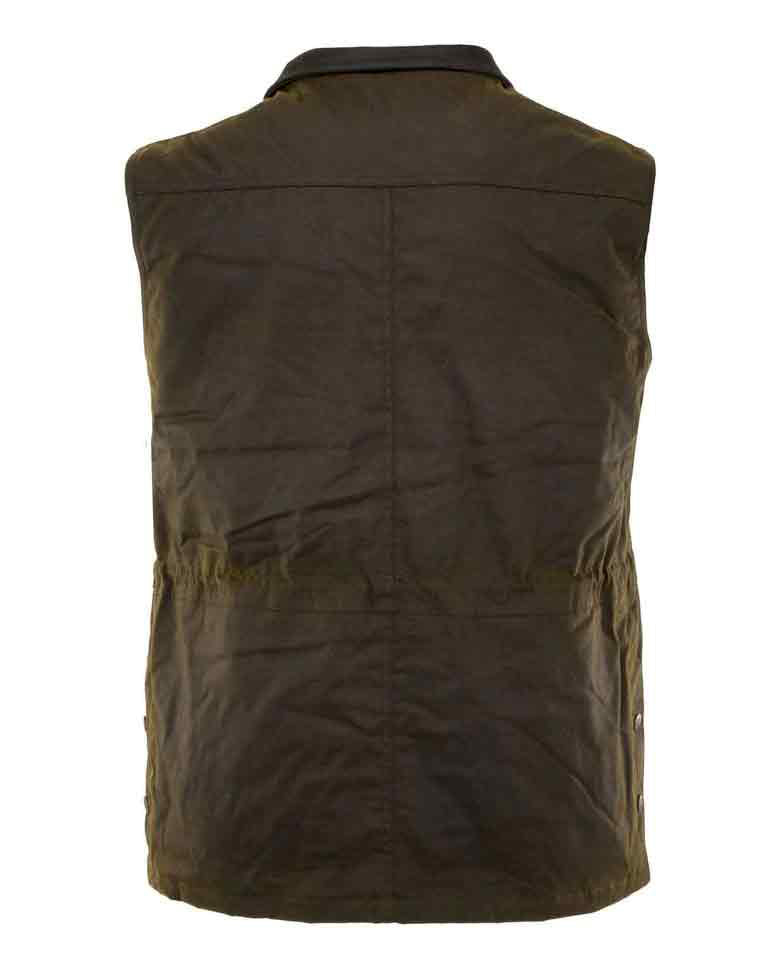 Outback Trading Mens Deer Hunter Oilskin Vest (2049) Bronze 