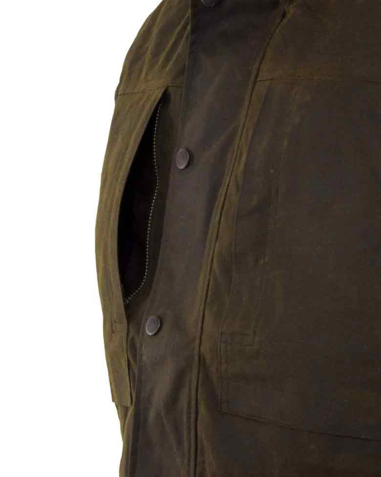 Outback Trading Mens Deer Hunter Oilskin Vest (2049) Bronze 