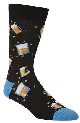 Bamboozld Mens Cheers Mate Bamboo Socks (BBS21CHEERSMATEK) Black [SD]