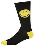 Bamboozld Mens Smiley Happy Feet Bamboo Socks (BBS22SMILEYHAPPYFEETK) Black [SD]