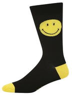 Bamboozld Mens Smiley Happy Feet Bamboo Socks (BBS22SMILEYHAPPYFEETK) Black [SD]