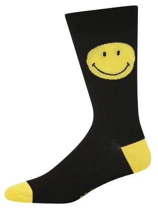 Bamboozld Mens Smiley Happy Feet Bamboo Socks (BBS22SMILEYHAPPYFEETK) Black [SD]