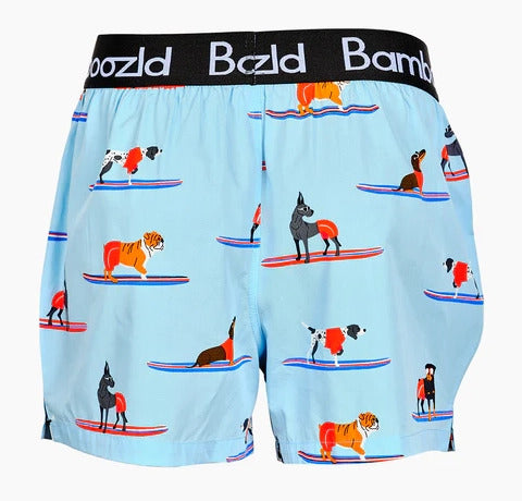 Bamboozld Mens Cowabunga Bamboo Boxer Shorts (BBS22UBSCOWABUNGA) Blue [SD]