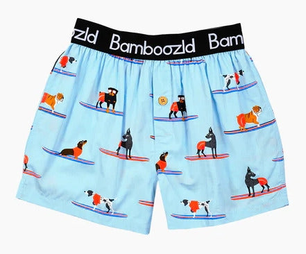 Bamboozld Mens Cowabunga Bamboo Boxer Shorts (BBS22UBSCOWABUNGA) Blue [SD]