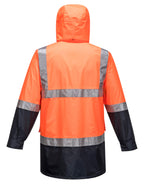 Portwest Mens Hi Vis 4 in 1 Jacket (MJ881ONR) Orange/Navy  [GD]