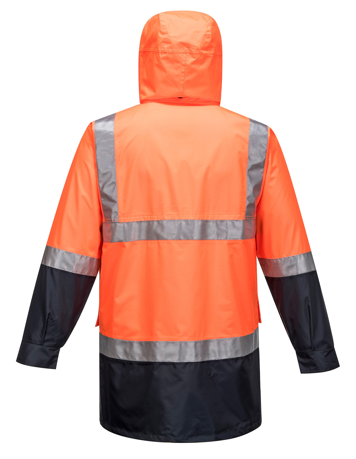 Portwest Mens Hi Vis 4 in 1 Jacket (MJ881ONR) Orange/Navy  [GD]