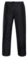 Portwest Mens Monsoon Packable Pants (K8031BKR) Black [GD]