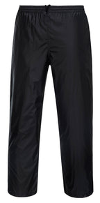 Portwest Mens Monsoon Packable Pants (K8031BKR) Black [GD]