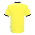 Portwest Mens Hi Vis Contrast Polo (MP610) Yellow/Navy