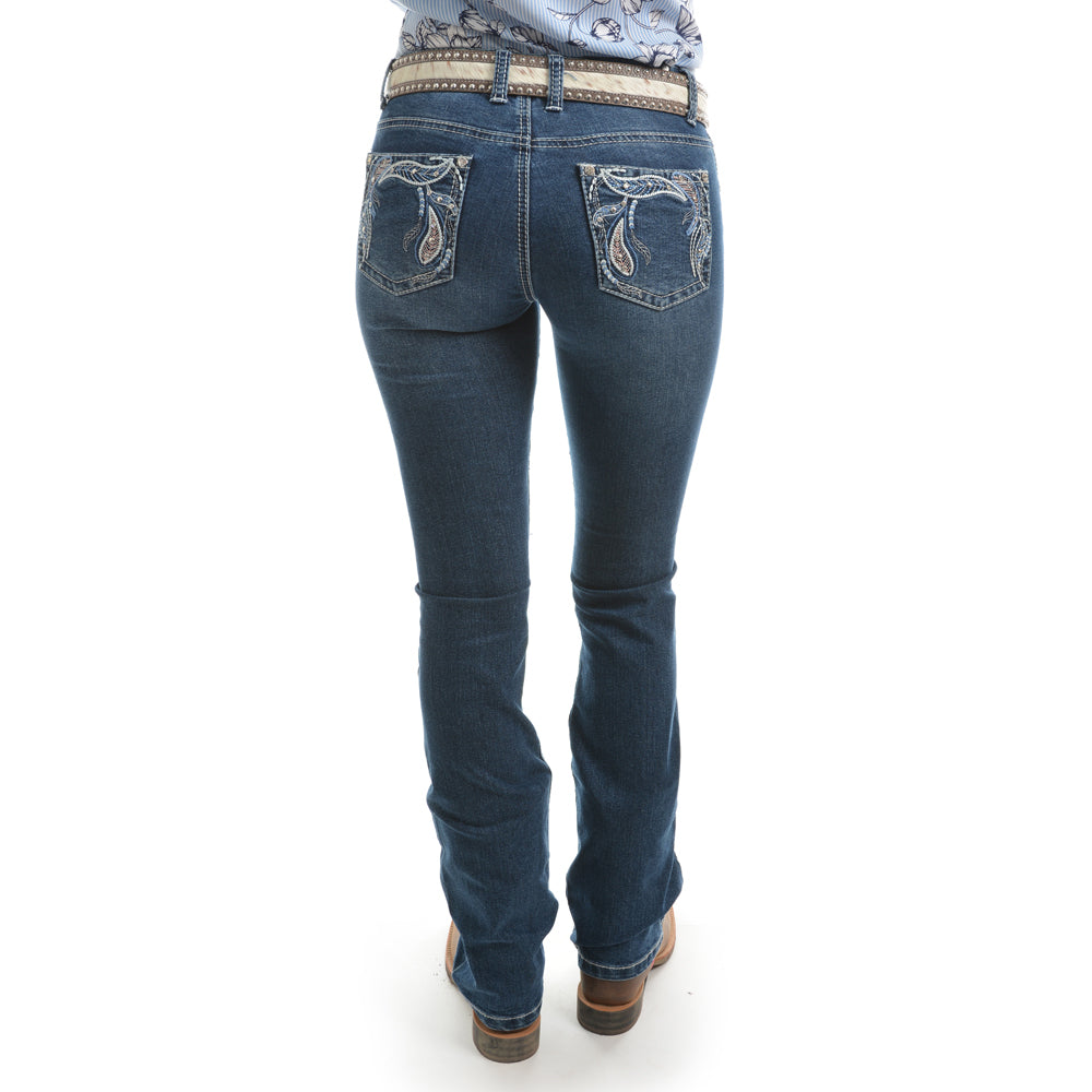 Pure Western Womens Elora Bootcut Jeans - 34 Leg (PCP2208242) Twilight [AD]