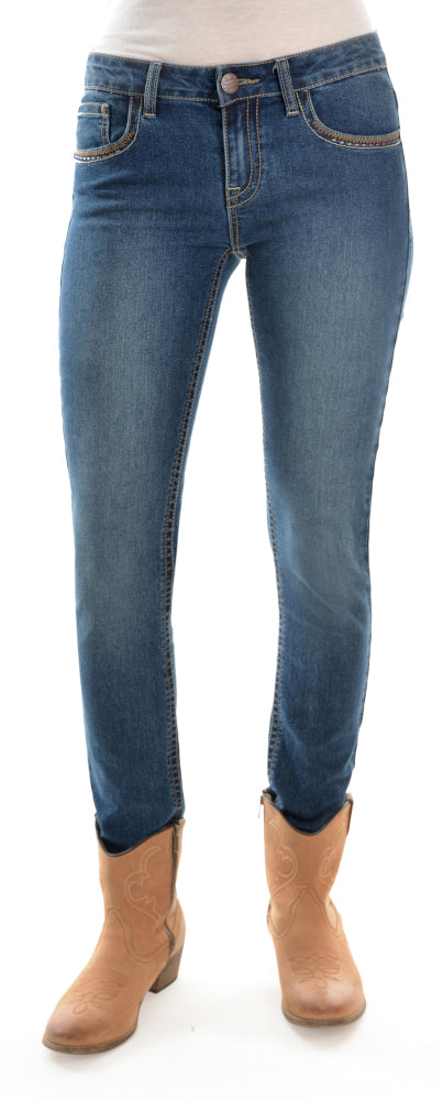 Pure Western Womens Vivienne Skinny Jeans (PCP2201317) Dusk  [AD]