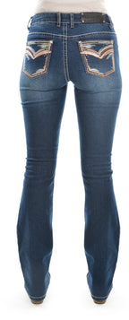 Pure Western Womens Emma Bootcut Jeans - 32 Leg (PCP2208316) Indigo