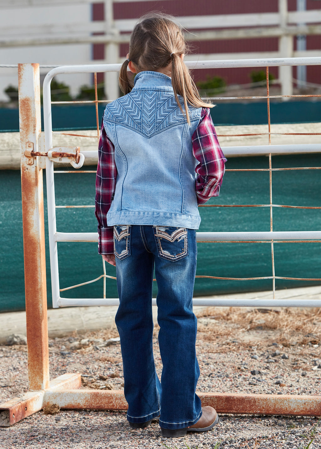 Pure Western Girls Emma Bootcut Jeans (PCP5201316) Indigo