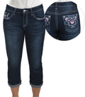 Pure Western Womens Leah Capri Jeans (PCP2209380) Indigo [SD]
