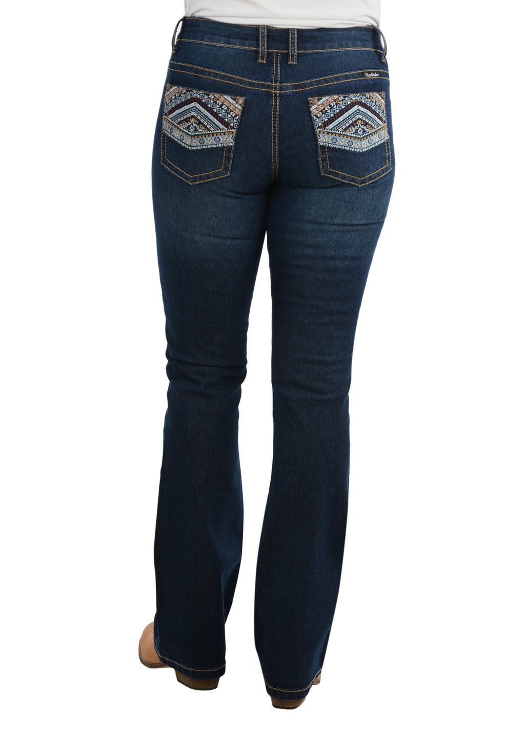 Pure Western Womens Martina Bootcut Jeans - 32 Leg (PCP2211423) Darkest Night [SD]