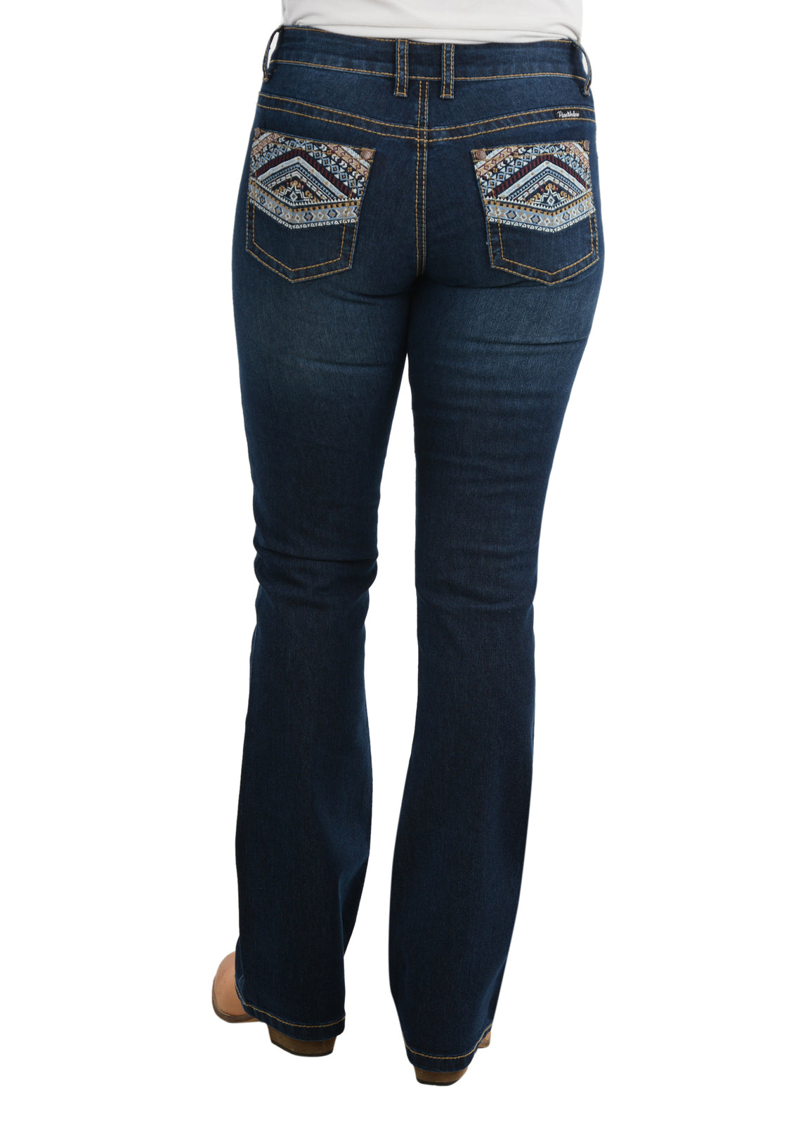 Pure Western Womens Martina Bootcut Jeans - 32 Leg (PCP2211423) Darkest Night [SD]