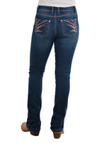 Pure Western Womens Steph Bootcut Jeans - 34 Leg (PCP2208424) Old Indigo  [SD]