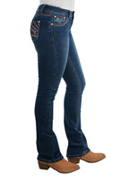 Pure Western Womens Steph Bootcut Jeans - 34 Leg (PCP2208424) Old Indigo  [SD]