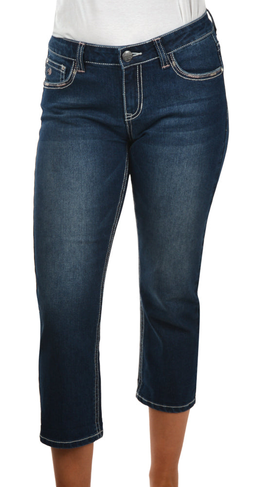 Pure Western Womens Tabitha Capri Jeans (PCP2209506) Midnight  [SD]
