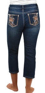 Pure Western Womens Tabitha Capri Jeans (PCP2209506) Midnight  [SD]