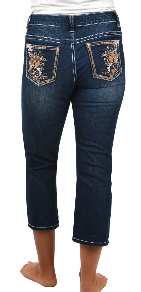 Pure Western Womens Tabitha Capri Jeans (PCP2209506) Midnight  [SD]