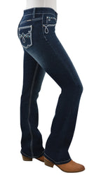 Pure Western Womens Rhian Bootcut Jeans - 34 Leg (PCP2208573) Darkest Night [SD]