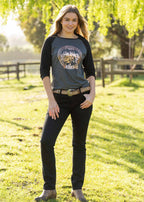Pure Western Womens Joan Skinny Jeans (PCP2201577) Ebony  [SD]