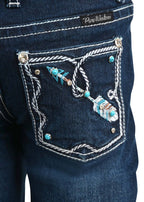 Pure Western Girls Rhian Bootcut Jeans (PCP5201573) Darkest Night