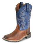 Pure Western Childrens Judd Western Boots (PCP78096C) Rust/Oiled Blue