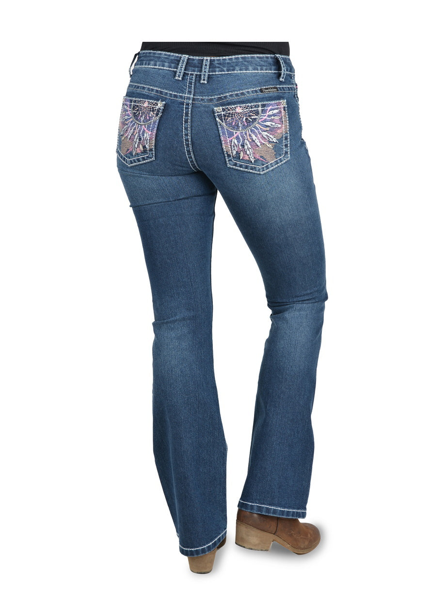 Pure Western Womens Willa Bootcut Jeans - 32 Leg (PCP2211652) Evening Sky