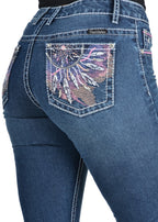 Pure Western Womens Willa Bootcut Jeans - 32 Leg (PCP2211652) Evening Sky