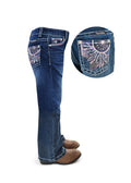 Pure Western Girls Willa Bootcut Jeans (PCP5201652) Evening Sky
