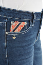 Pure Western Womens Aztec Bootcut Jeans - 34 Leg (PCP2211726) Darkest Night [SD]
