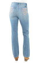Pure Western Womens High Rise Flora Bootcut Jeans - 32 Leg (PCP2213725) Faded Blue