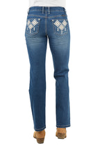 Pure Western Womens Snowie Straight Leg Jeans - 32 Leg (PCP2212727) True Blue [SD]