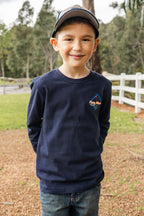 Pure Western Boys Clarke L/S Tee (P3W3562676) Navy [SD]