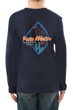 Pure Western Boys Clarke L/S Tee (P3W3562676) Navy [SD]