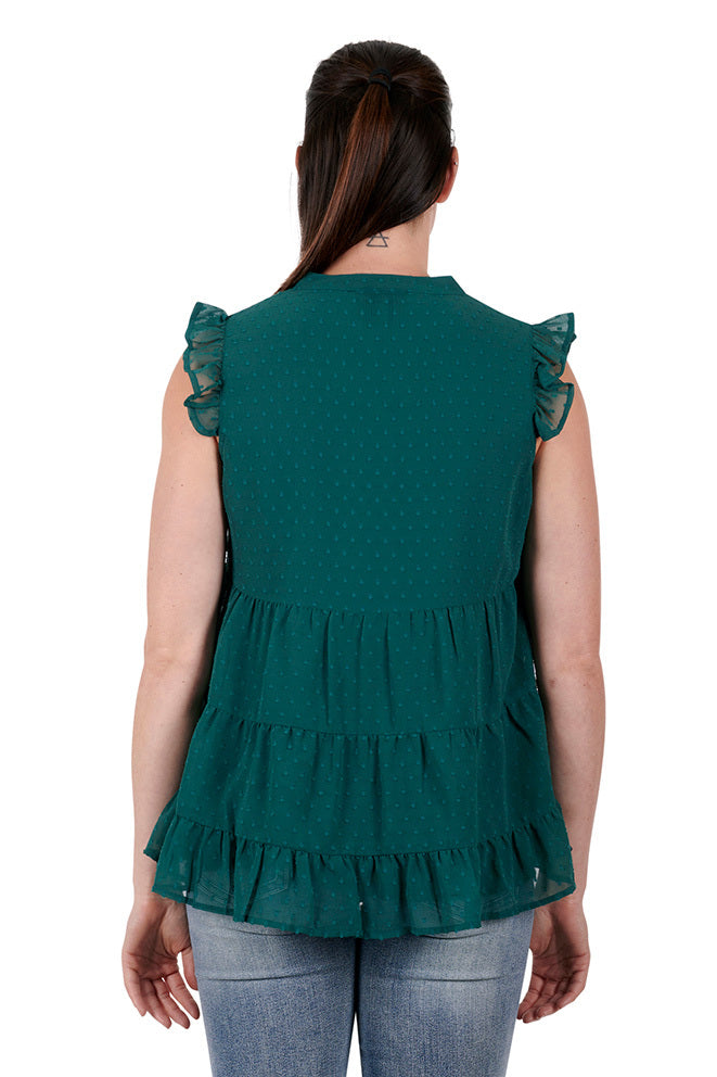 Pure Western Womens Athena Blouse (P3S2568780) Green [SD]
