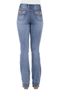 Pure Western Womens Nina Hi Rise Bootcut Jeans - 34 Leg (PCP2213607) Moonshine