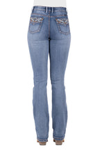 Pure Western Womens Nina Hi Rise Bootcut Jeans - 34 Leg (PCP2213607) Moonshine
