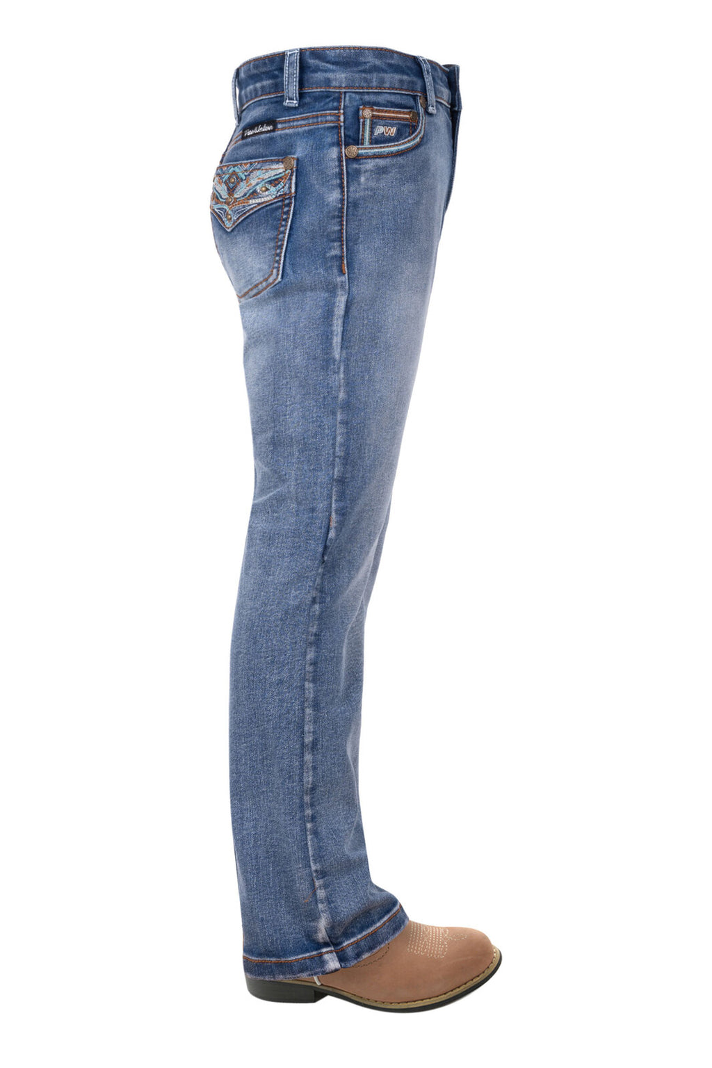 Pure Western Girls Nina Bootcut Jeans (PCP5213607) Moonshine