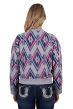 Pure Western Womens Alexis Crew Jumper (P4W2556920) Multi [SD]