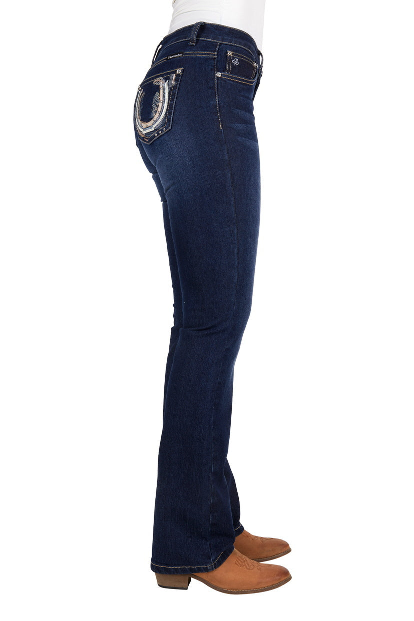 Pure Western Womens Azalee Bootcut Jeans - 34 Leg (PCP2211934) Midnight