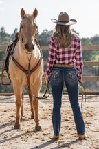 Pure Western Womens Alba Bootcut Jeans - 32 Leg (PCP2211938) Indigo