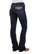 Pure Western Womens Ivy Relax Rider Jeans - 36 Leg (PCP2210851) Midnight [AD]