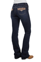 Pure Western Womens Ivy Relax Rider Jeans - 36 Leg (PCP2210851) Midnight [AD]