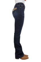 Pure Western Womens Ivy Relax Rider Jeans - 36 Leg (PCP2210851) Midnight [AD]